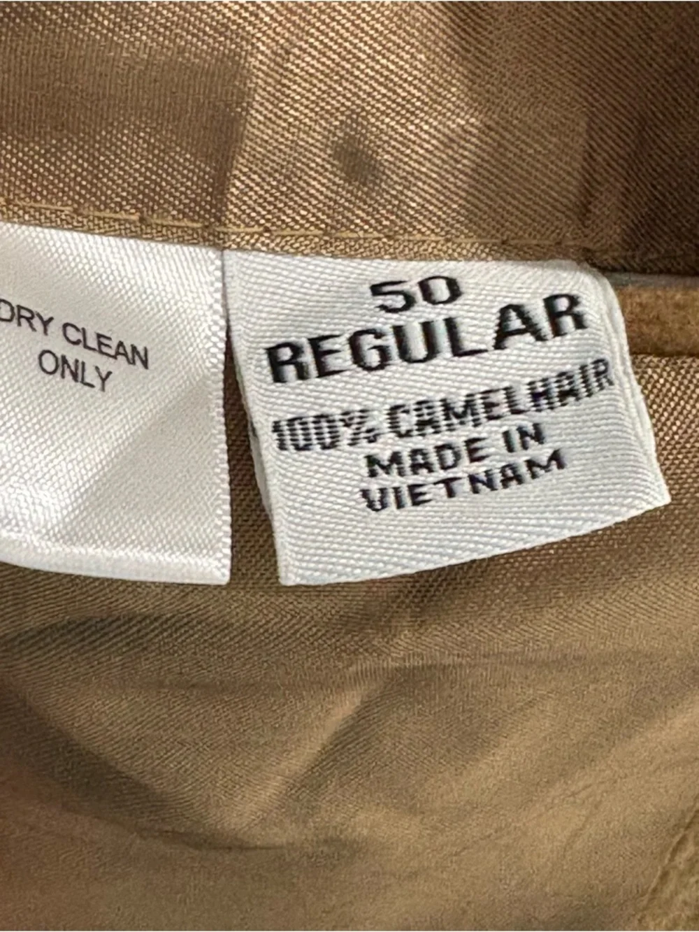 Joseph & Feiss Jacket Mens 50 Regular Beige Tan 100% Camelhair Blazer Sport Coat